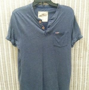 Men's Hollister Henley Shirt Size Medium
